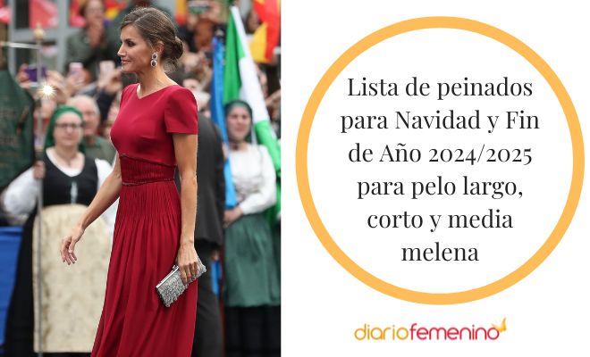 Peinados para pelo largo, midi o corto ideales para Navidad y Nochevieja 2024/2025