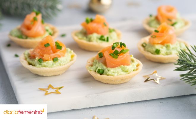 Receta de Navidad para hacer canapés de entrante
