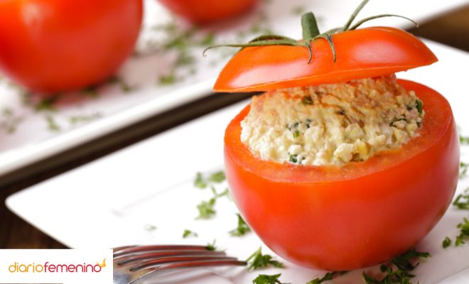 Receta de tomates rellenos para Navidad
