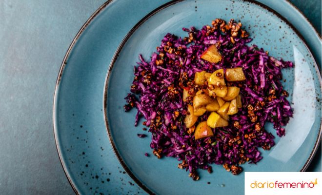 Consejos para hacer una ensalada de lombarda en Navidad