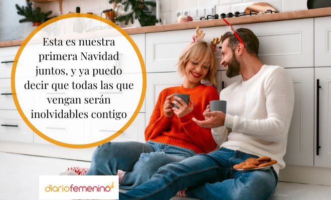 Mensajes para la primera Navidad junto a tu pareja