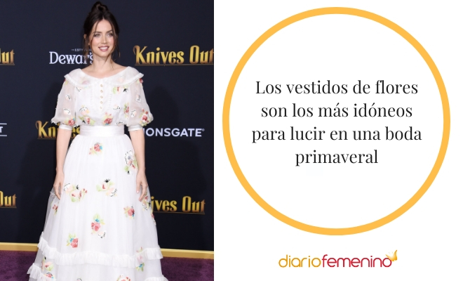 Apuesta por un vestido de flores y triunfarás en una boda de primavera
