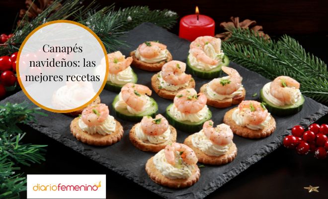 Deliciosas recetas de canapés para Navidad