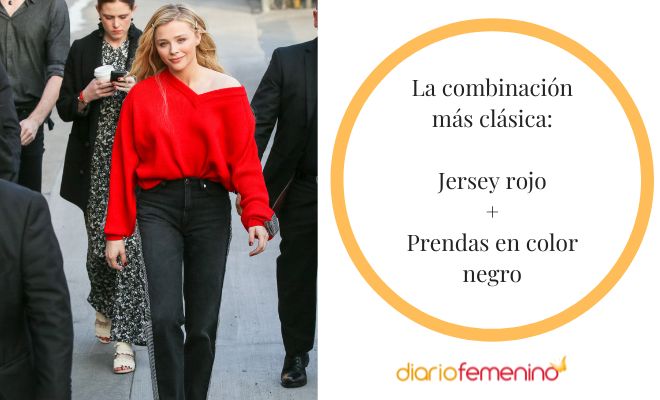 ¿Cómo combinar un jersey rojo de forma fácil?