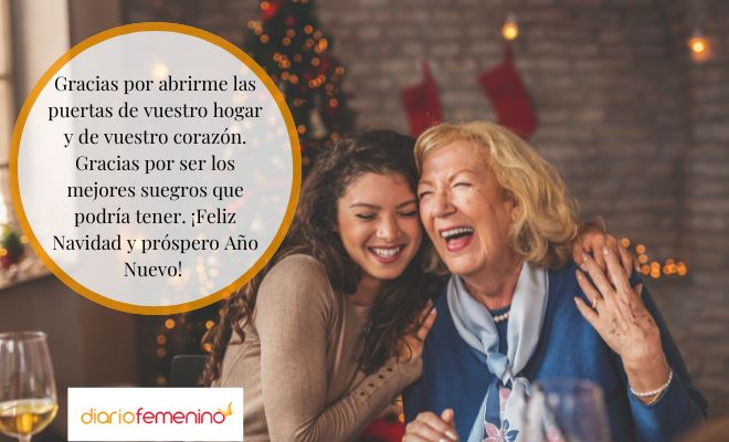 Frases de Año Nuevo o Navidad para tus suegros