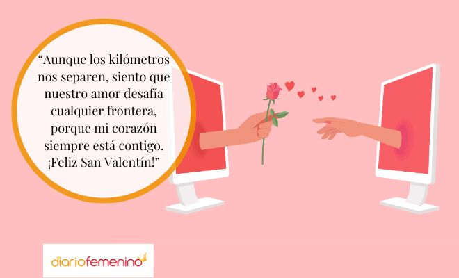 Mensajes de San Valentín a distancia