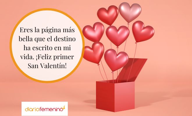 Mensajes para un primer día de San Valentín