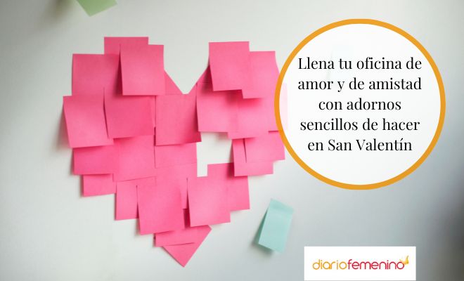 Adornos de San Valentín para la oficina