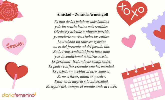 Versos de amistad para San Valentín