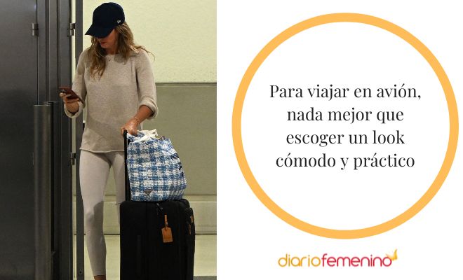 Diferentes looks para viajar en avión