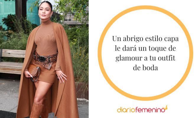 Ponte una capa para ir de boda y tendrás un look muy glamouroso