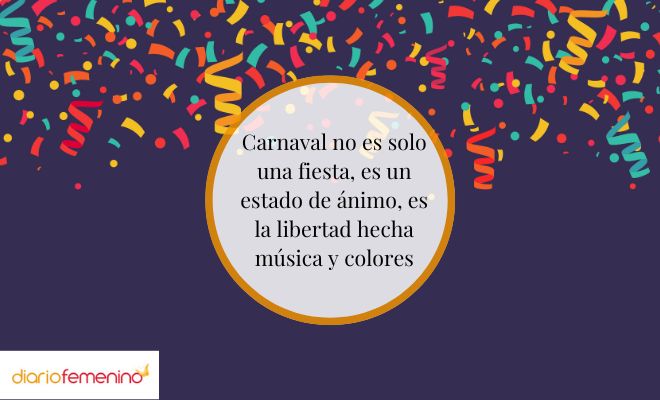 Frases muy alegres para Carnaval