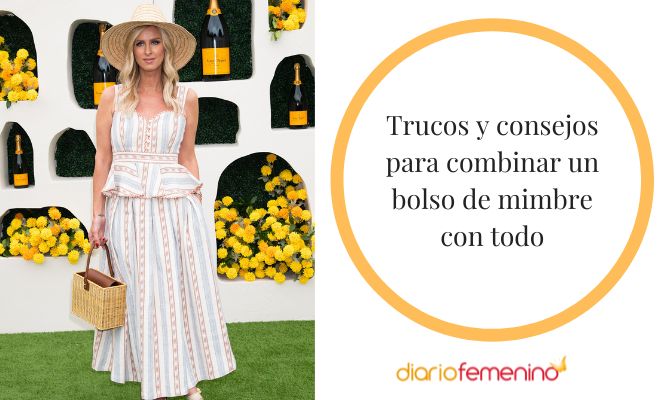 Looks para lucir un bolso de mimbre