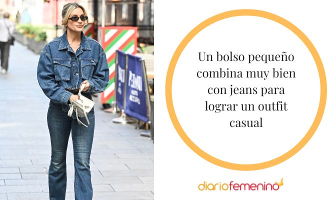 Look casual con un bolso pequeño