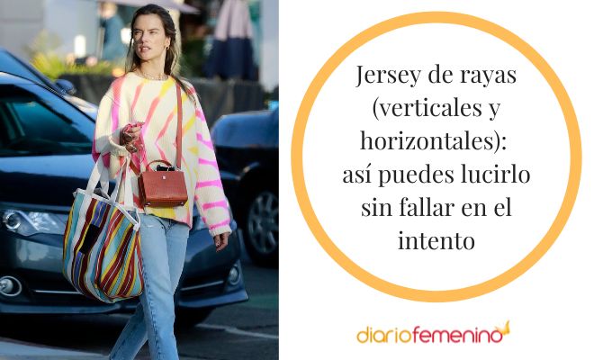 Ideas para combinar un jersey de rayas