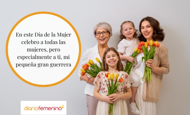 Felicitaciones para tu hija por el Día de la Mujer