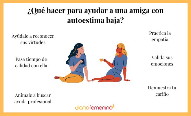 Formas de ayudar a una amiga con baja autoestima