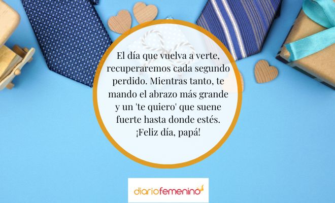 Felicitaciones en el Día del Padre para un papá que está lejos