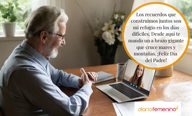 Saludos del Día del Padre a distancia