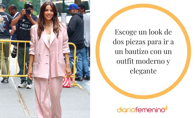 Look de dos piezas para ir a un bautizo