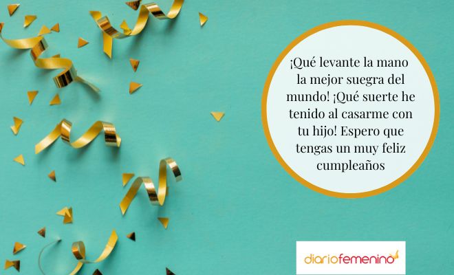 Frases muy divertidas para el cumpleaños de una suegra
