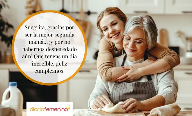 Mensajes chistosos para una suegra en su cumpleaños