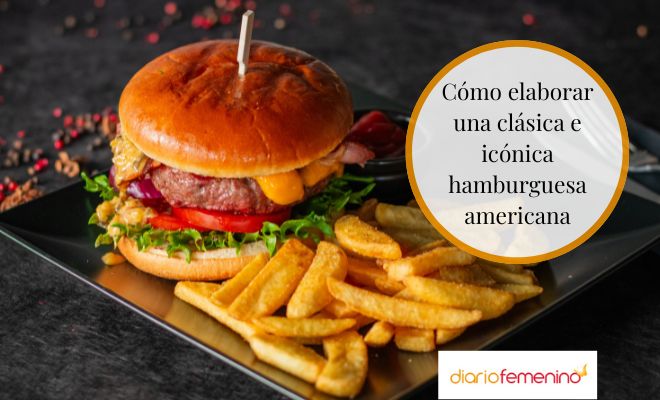 Receta de hamburguesa americana