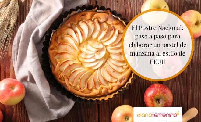 Receta de pastel de manzana típico de EEUU