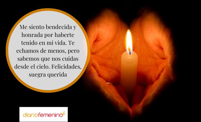 Frases de cumpleaños para una suegra que ha fallecido