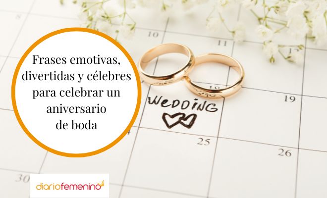 Recopilatorio de frases para un aniversario de boda