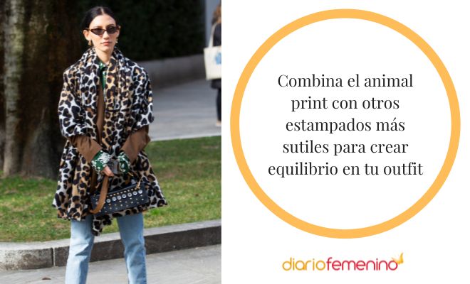 Formas de combinar un estampado animal print con otros