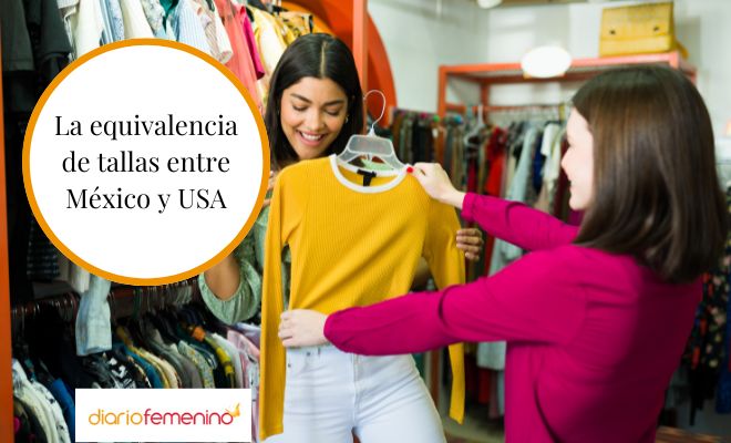 La equivalencia de tallas de ropa y calzado de mujer y de hombre entre México y EEUU