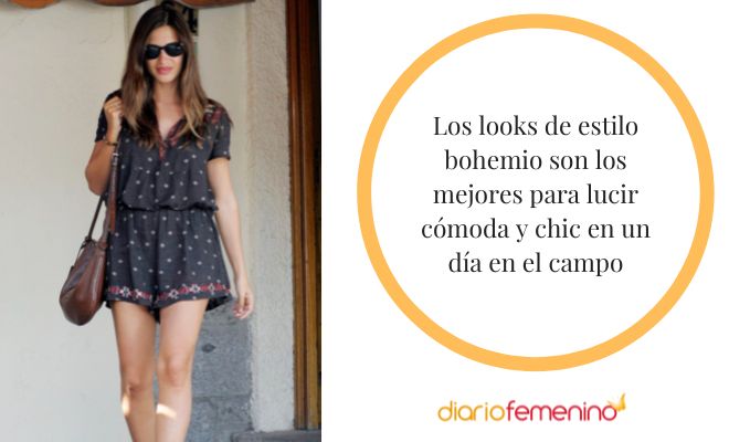 Looks de estilo boho-chic para ir al campo