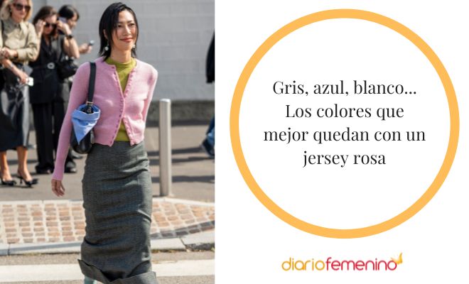Colores que combinan con un jersey rosa