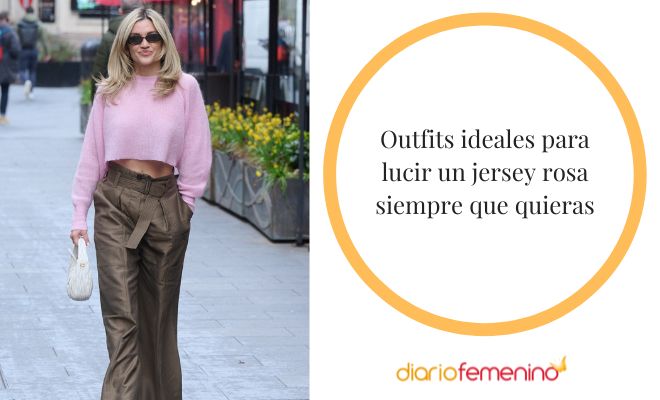 Looks para combinar un jersey rosa