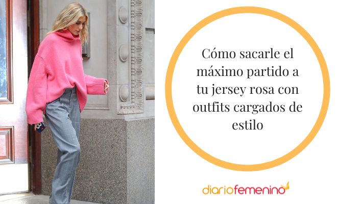 ¿Cómo combinar tu jersey de color rosa?