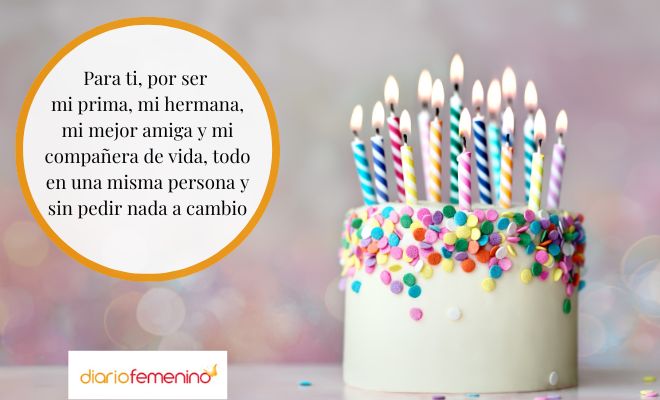 Mensajes de cumpleaños para dedicar a tu prima querida