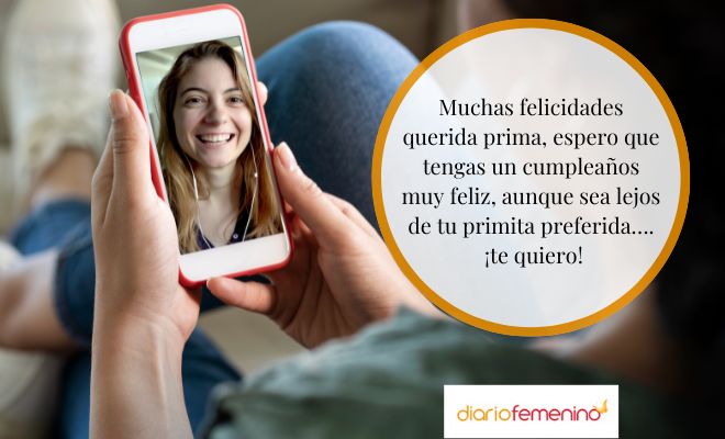 Palabras de cumpleaños para una prima que está lejos