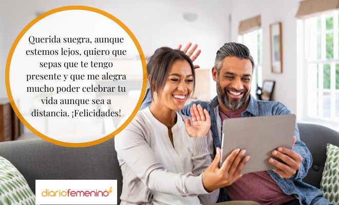 Felicitaciones de cumpleaños para una suegra que está lejos