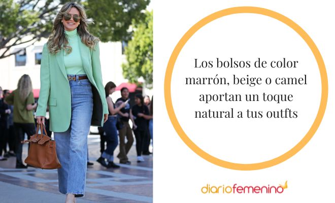¿Cómo combinar un bolso de color marrón, beige o camel?
