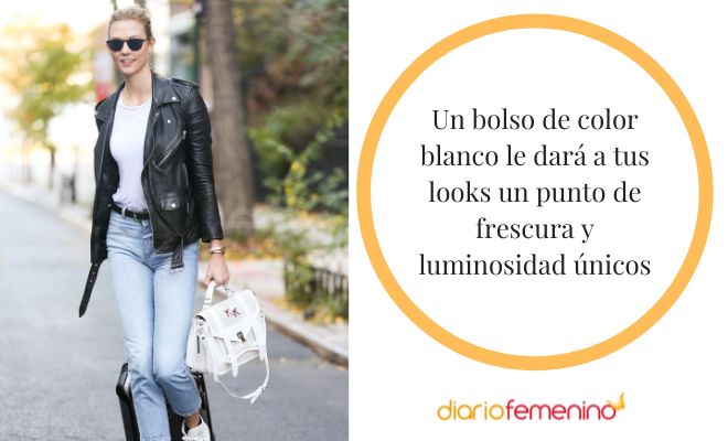 Ideas para combinar un bolso de color blanco