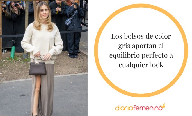 Ideas para combinar un bolso gris