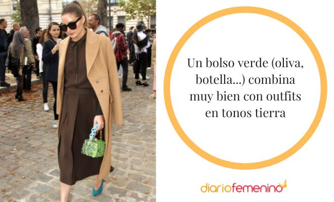 Cómo combinar un bolso de color verde