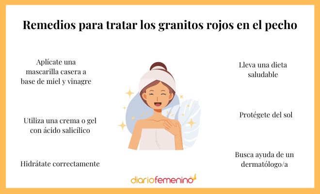 Los mejores remedios para tratar los granitos rojos en el pecho
