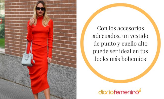 Looks boho con cuello alto