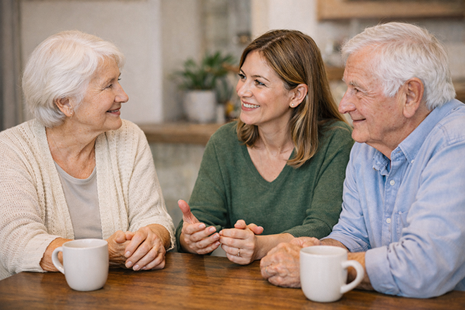 Consejos para hablar con tus padres sobre sus cuidados