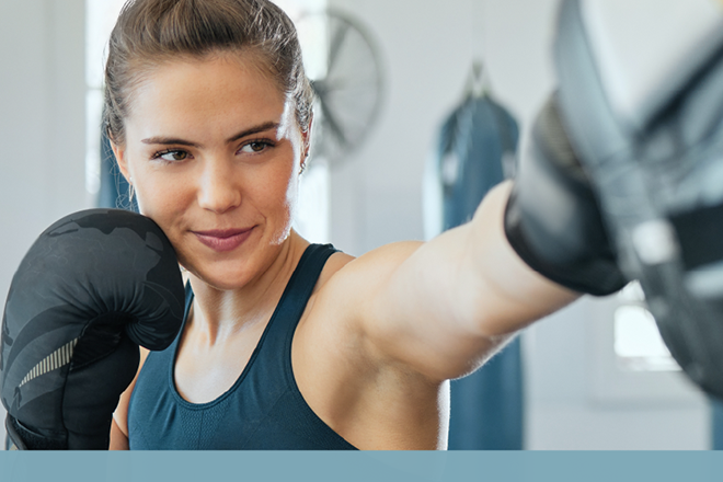 La llegada al gimnasio de las mujeres