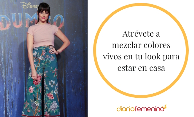 Apuesta por la mezcla de colores para tus looks caseros
