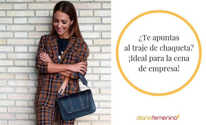 El traje de chaqueta es buena opción para la cena de empresa