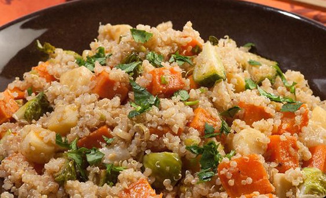 Quinoa para una Navidad vegana